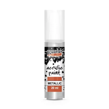 Pentart Metál ezüst színű akrilfesték - hobbi festék 20 ml 101