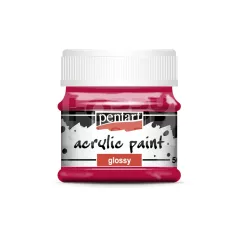   Pentart Fényes kármin színű akril bázisú hobbi festék 50 ml