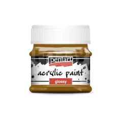   Pentart Fényes világosbarna színű akril bázisú hobbi festék 50 ml