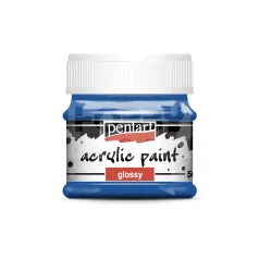   Pentart Fényes kék színű akril bázisú hobbi festék 50 ml