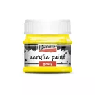Pentart Fényes sárga színű akril bázisú hobbi festék 50 ml