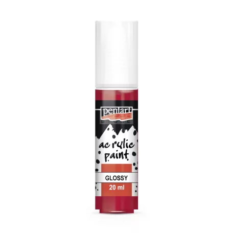 Pentart Fényes kármin színű akril bázisú hobbi festék 20 ml