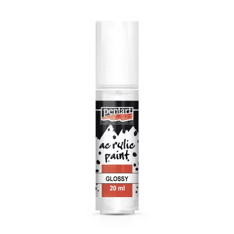 Pentart Fényes fehér színű akril bázisú hobbi festék 20 ml