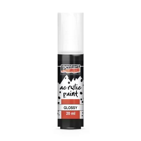 Pentart Fényes fekete színű akril bázisú hobbi festék 20 ml