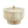 Fa kerek fedeles doboz 11x9x7 cm - 12898
