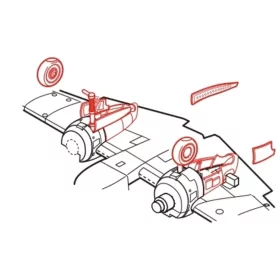 CMK Henschel Hs 129B Fahrwerkset - futóműkészlet