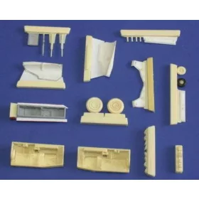   CMK JAS-39D Gripen untercarriage für Italeri Bausatz - futómű-részletező készlet