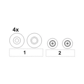 CMK TSR-2 Wheels Set für Airfix Bausatz - kerékkészlet