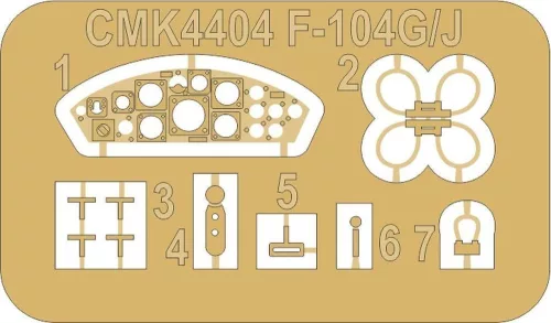 CMK F-104G/S Starfighter Cockpit + MB.7 Ejection Seat for Kinetic - F-104G/S Starfighter + MB.7 katapultülés – cockpit