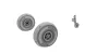 CMK DH.82 Tiger Moth Mainwheels and Tailskid w/Wheel - DH.82 Tiger Moth és farokcsúszó kerék – főfutókerekek