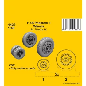 CMK F-4B Phantom Wheels (from Tamiya kit) - kerékkészlet