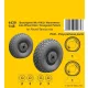 CMK Beufighter Mk.VI/X/21 Mainwheels - Late Wheel Disk / Hexagonal Tread Pattern - Beaufighter Mk.VI/X/21 – hatszögmintás futófelületű főfutókerekek