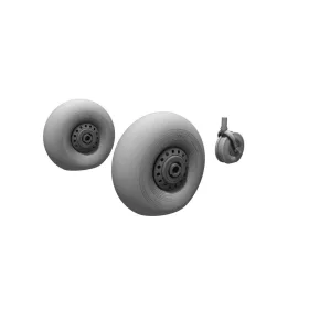   CMK Lancaster Mk.I/III Mainwheels and Tailwheel w/Leg - Lancaster Mk.I/III – főfutókerekek és farokkerék futóműszárral