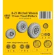 CMK B-25 Mitchell Wheels / Cross Tread Pattern for HK kit - kerékkészlet keresztmintás futófelülettel