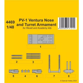   CMK PV-1 Ventura Nose and Turret Armament 1/48 - orr- és toronyfegyverzet