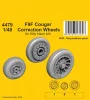 CMK F9F Cougar Correction Wheels for Kitty Hawk kits - korrekciós kerékkészlet