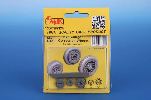 CMK F9F Cougar Correction Wheels for Kitty Hawk kits - korrekciós kerékkészlet