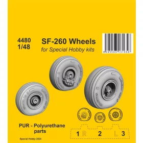  CMK SF-260 Wheels / for SH kits - kerékkészlet, Special Hobby maketthez
