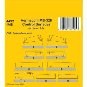 CMK Aermacchi MB-326 Control Surfaces - kormányfelületek