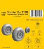 CMK Dornier Do 217 Wheels Correction Set for ICM - Dornier Do 217 korrekciós – kerékkészlet