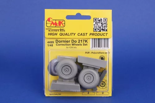CMK Dornier Do 217 Wheels Correction Set for ICM - Dornier Do 217 korrekciós – kerékkészlet