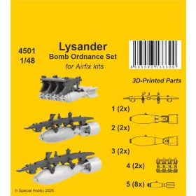   CMK Lysander Bomb Ordnance Set for Airfix - bombafegyverzet-készlet
