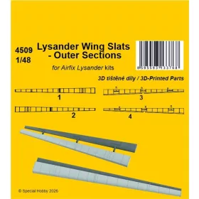   CMK Lysander Wing Slats - Outer Sections for Airfix - külső orrsegédszárnyak