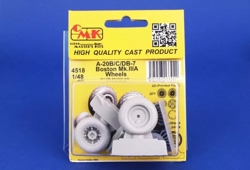 CMK A-20B/C/DB-7 Boston Mk.III Wheels for HK Models - kerékkészlet