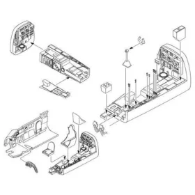   CMK Junkers Ju 88A interior set for Revell - belsőtér-részletező készlet