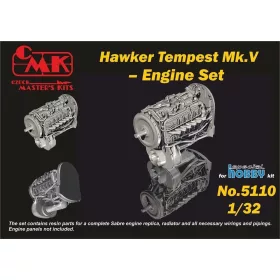 CMK Tempest-Engine Set for Special Hobby kit - motorkészlet