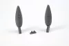 CMK P-51D Mustang Metal Drop Tank w/jutting filler neck(2 pcs) - fém póttartályok kiálló töltőnyakkal, 2 db