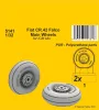 CMK Fiat CR.42 Main Wheels (ICM kit) - Fiat CR.42 fő (ICM makett) – kerékkészlet