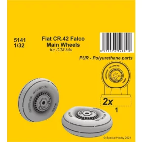   CMK Fiat CR.42 Main Wheels (ICM kit) - Fiat CR.42 fő (ICM makett) – kerékkészlet