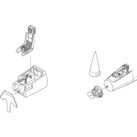   CMK F-104G Starfighter Interior set (REV) - belsőtér-részletező készlet