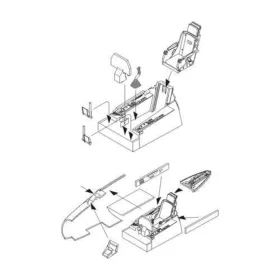CMK F-86F Interior set - belsőtér-részletező készlet