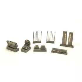   CMK P-40E/K-Engine Set for SH - motorkészlet, Special Hobby maketthez