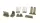CMK P-40E/K-Engine Set for SH - motorkészlet, Special Hobby maketthez