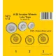 CMK A-26 Invader Wheels Late Type / for Italeri kit - A-26 Invader késői típus – kerékkészlet