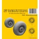 CMK Beufighter Mk.I/VI Mainwheels - Early Wheel Hub / Smooth Tyre - Beufighter Mk.I/VI - korai kerék Hub / sima futófelületű gumiabroncs – főfutókerekek