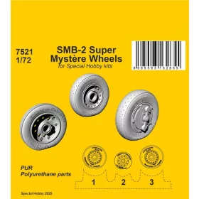   CMK SMB-2 Super Mystère Wheels for Special Hobby kits - kerékkészlet