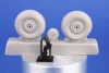 CMK Vickers Wellington Mainwheels and Tailwheel w/Leg for Special Hobby - főfutókerekek és farokkerék futóműszárral