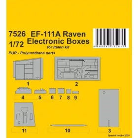   CMK F-111A Open Electronics Boxes  for Italeri - nyitott elektronikai rekeszek