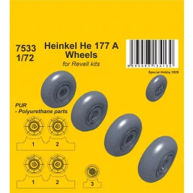 CMK Heinkel He 177 A Wheels for Revell - kerékkészlet