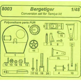   CMK Bergetiger - conversion set für Tamiya Bausatz - átalakító készlet
