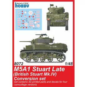   CMK M5A1 Stuart Late (British) Conversion set for Tamiya - M5A1 Stuart késői (brit) – átalakító készlet