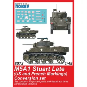   CMK M5A1 Stuart Late (US Army) Conversion set for Tamiya - M5A1 Stuart késői (amerikai hadsereg) – átalakító készlet
