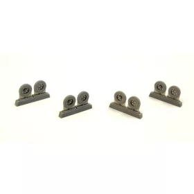   CMK Biber Trailer Wheels f.Secial Armour kit - Biber utánfutó – kerékkészlet, Special Armour maketthez
