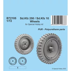 CMK Sd.Kfz 250 / Sd.Kfz 10 Wheels 1/72 - kerékkészlet