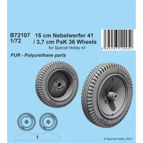   CMK 15 cm Nebelwerfer 41 / 3,7 cm PaK 36 Wheels - kerékkészlet