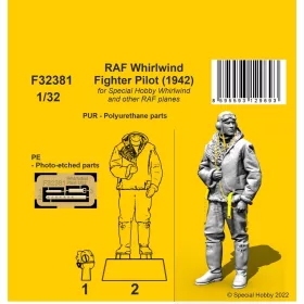   CMK RAF Whirlwind Fighter Pilot (1942) 1/32 – figura makett